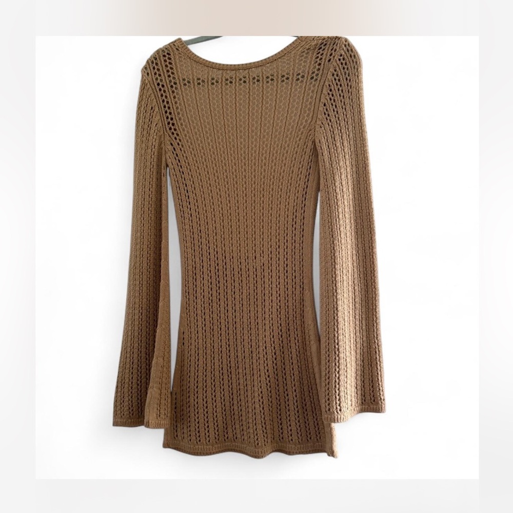 NAKD Elegant Tan Knit Dress